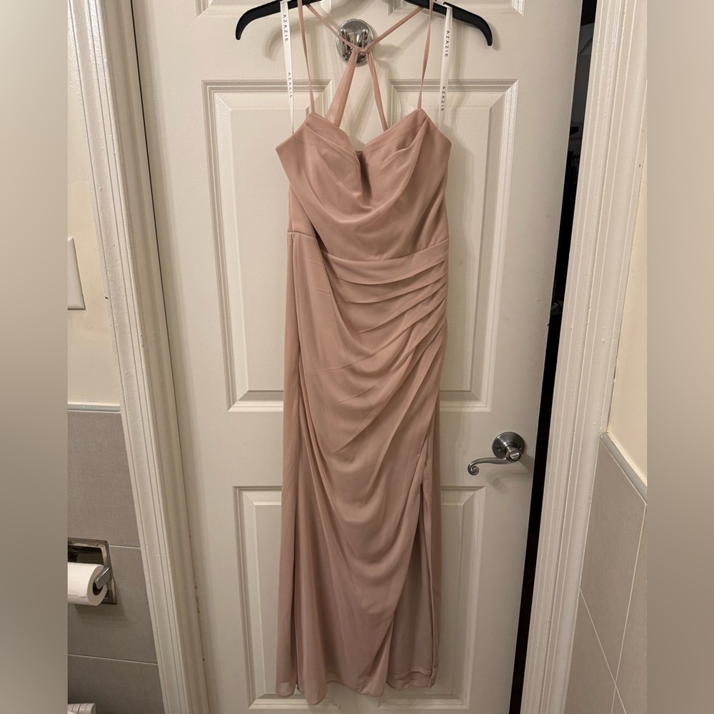Azazie Kalea Dress Size A6 in Vintage Rose